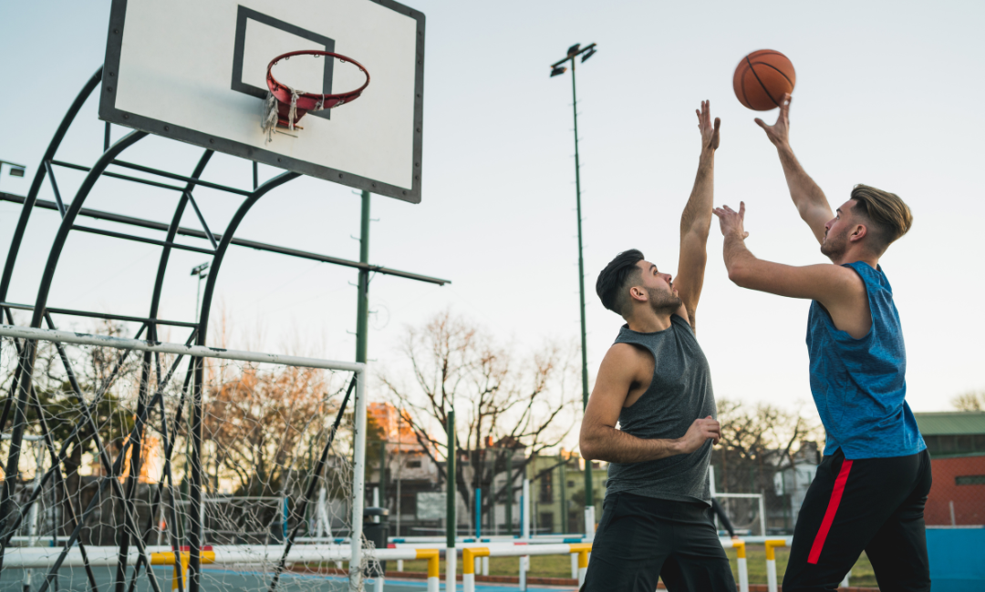 Basketball players improving endurance