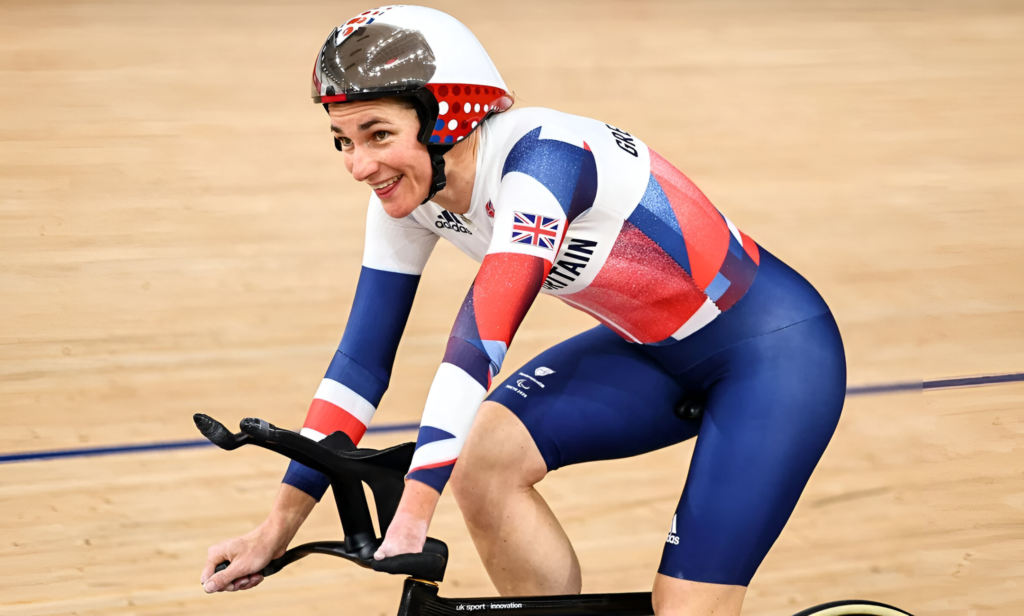 Para cycling athletes conquering steep climbs using adaptive equipment.