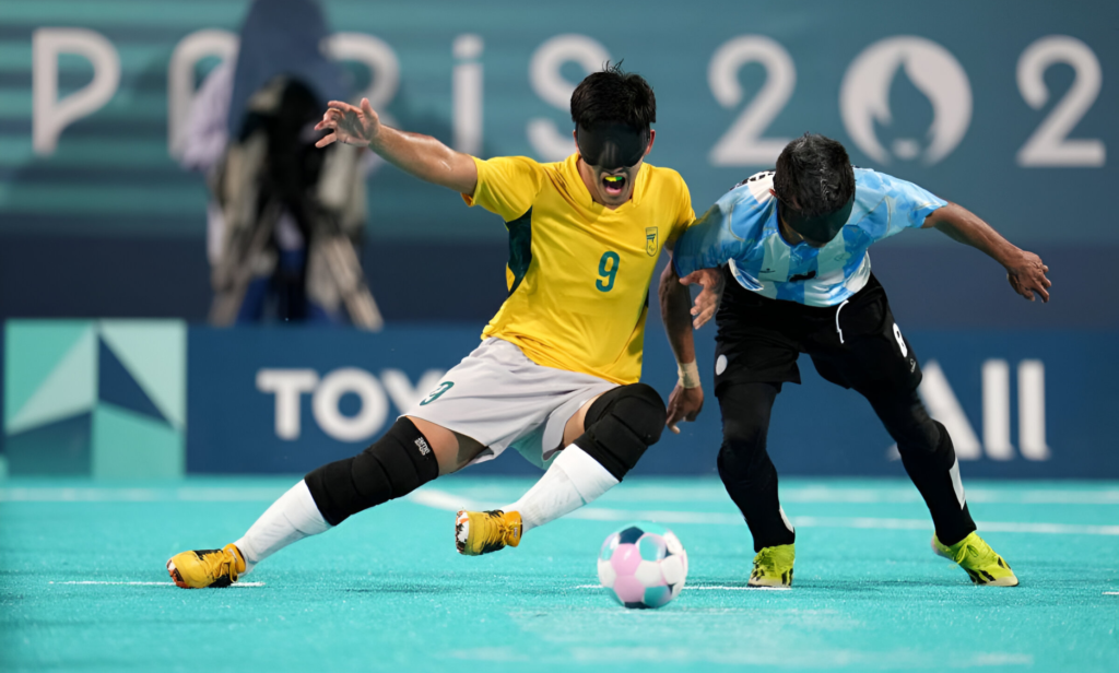 blind football the challenger version.